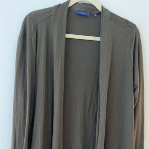 Apt 9 Woman’s Olive Green Open Front Lightweight Sweater - XL